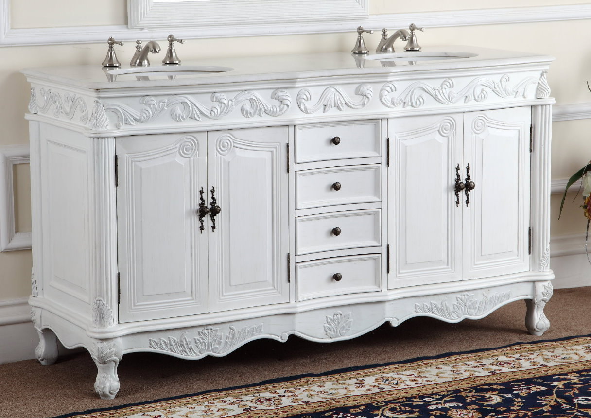 64inch Perth Vanity 64in Double Vanity 64in Traditional Bath